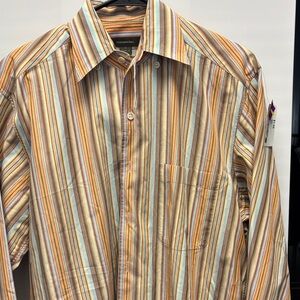 Ermenegildo Zegna Men's Striped Casual Shirt
